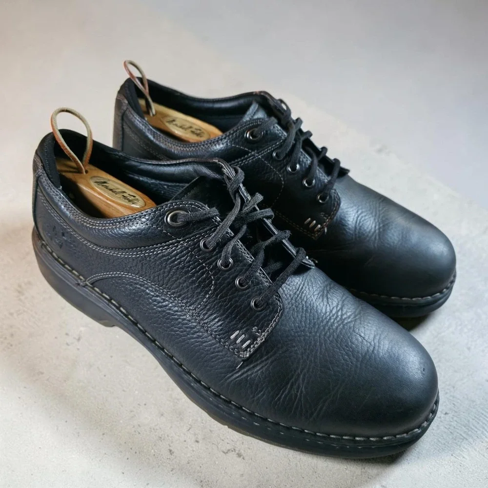Timberland Madison Summit Oxford Black Leather Casual Dress Shoes Mens Size 10.5